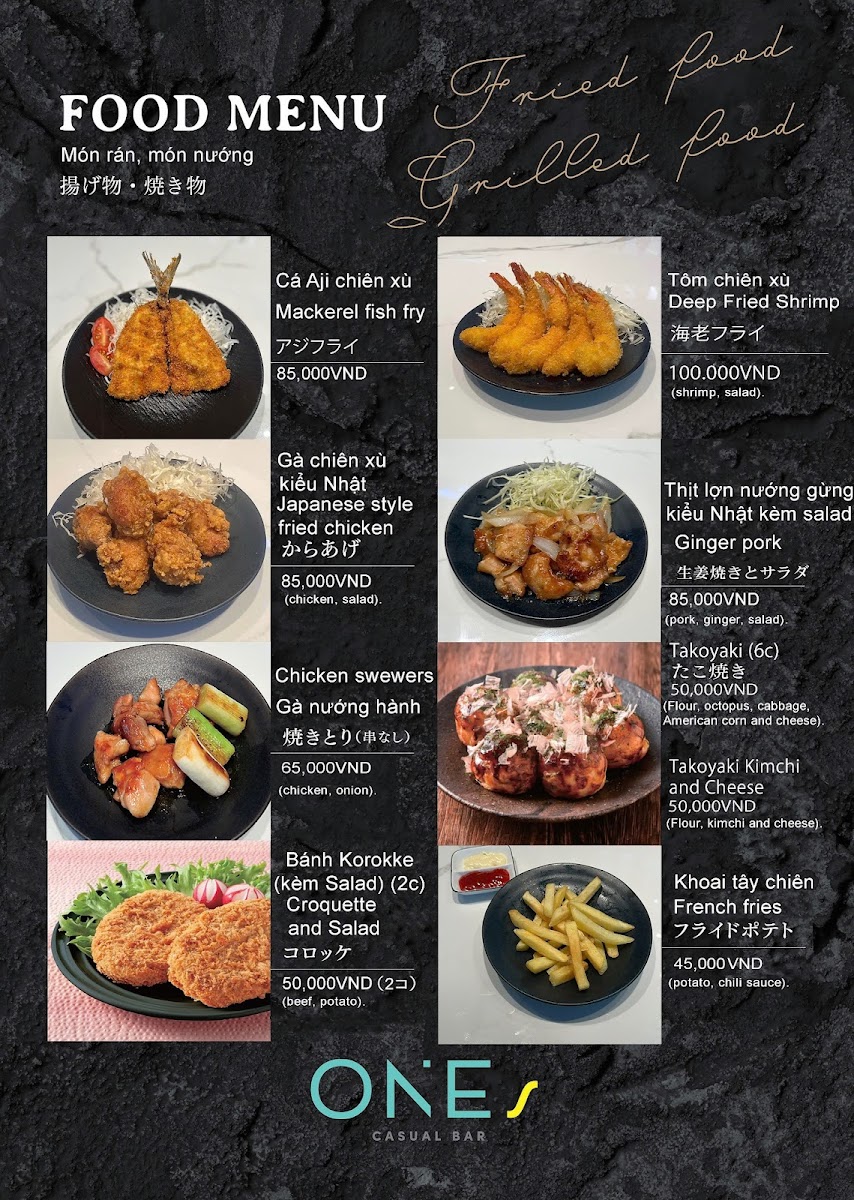 Menu Ones Casual Bar Japanese Restaurant-2